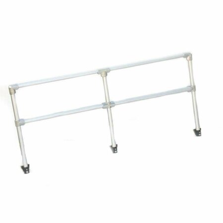 BOOKAZINE 8 ft. Aluminum Handrail Kit -HANDRAIL ONLY - ramp not included TI3730686